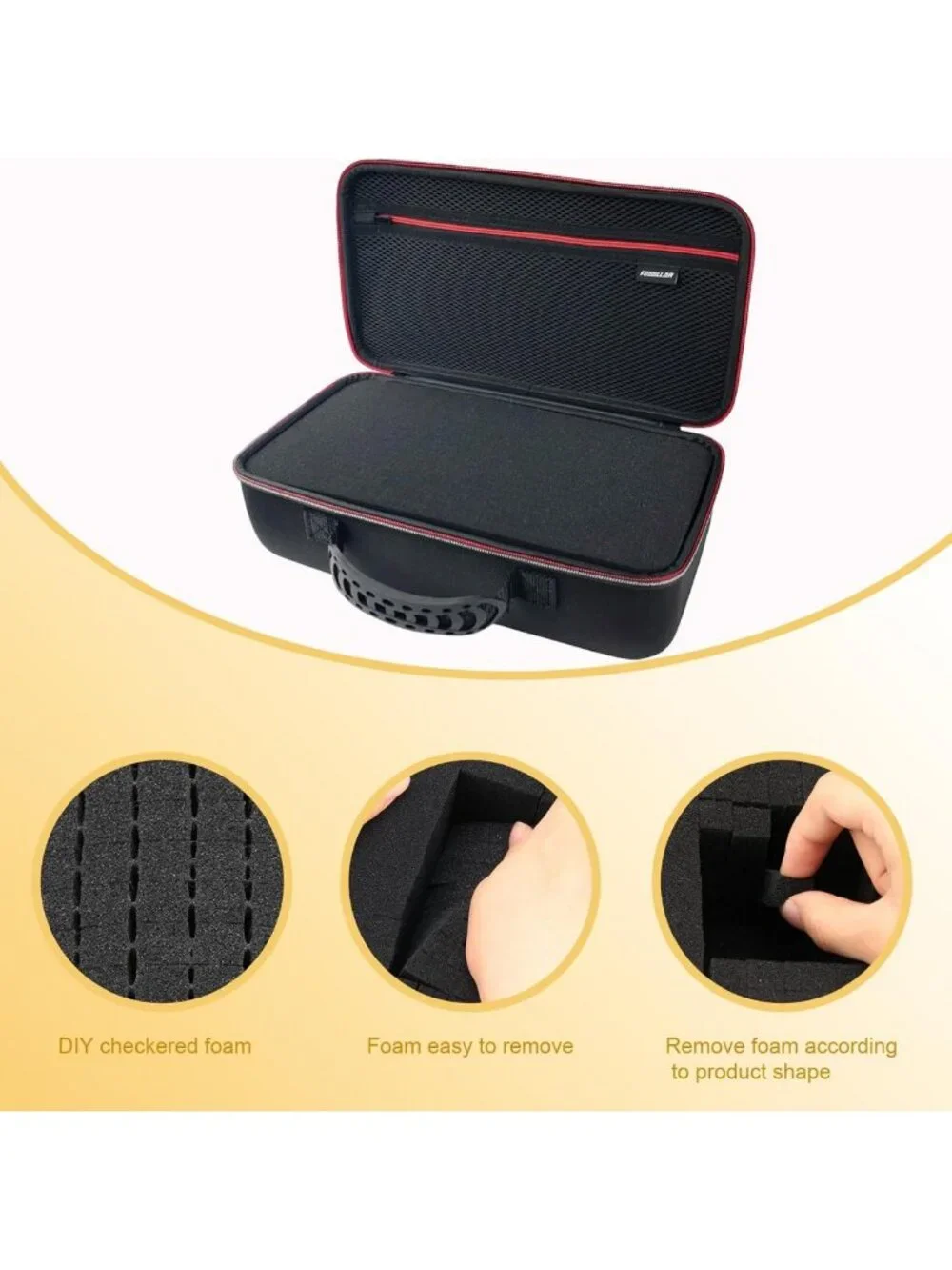 Customizable Foam Hard Storage Case - Protective EVA for Cameras, Consoles